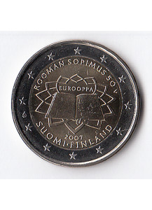 2007 - 2 Euro FINLANDIA Trattato di Roma Fdc